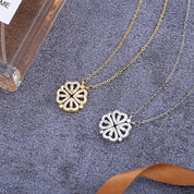 Adjustable Clover Heart Necklace - Celeste