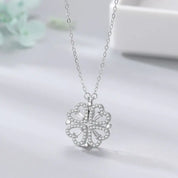 Adjustable Clover Heart Necklace - Celeste
