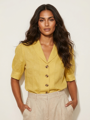 Airy Blouse with Vintage Charm - Stephanie