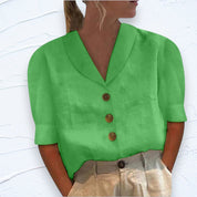 Airy Blouse with Vintage Charm - Stephanie