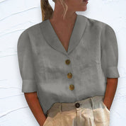 Airy Blouse with Vintage Charm - Stephanie