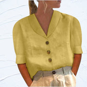 Airy Blouse with Vintage Charm - Stephanie