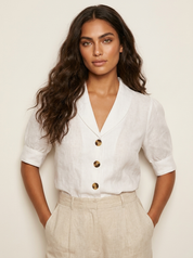 Airy Blouse with Vintage Charm - Stephanie