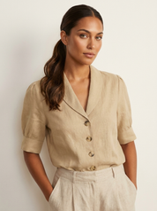 Airy Blouse with Vintage Charm - Stephanie