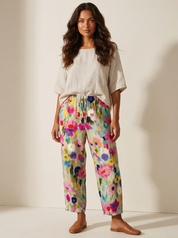 Artistic Floral Trousers - Fleur