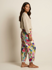 Artistic Floral Trousers - Fleur