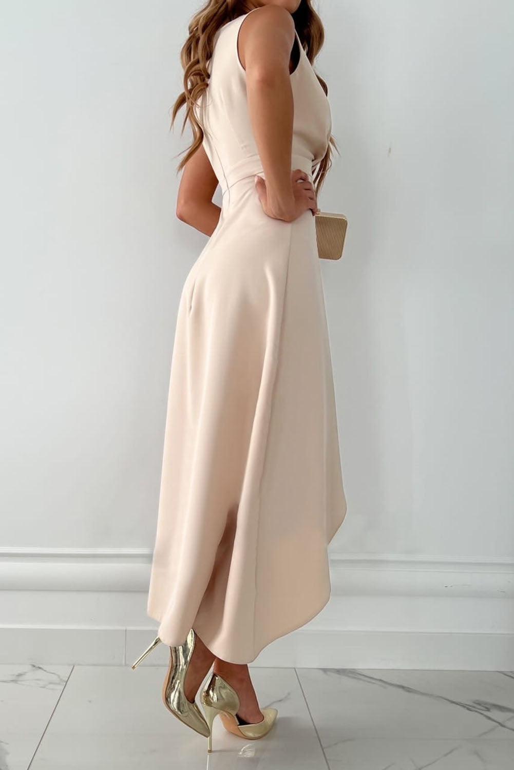 Asymmetric Wrap Maxi Dress - Valentina