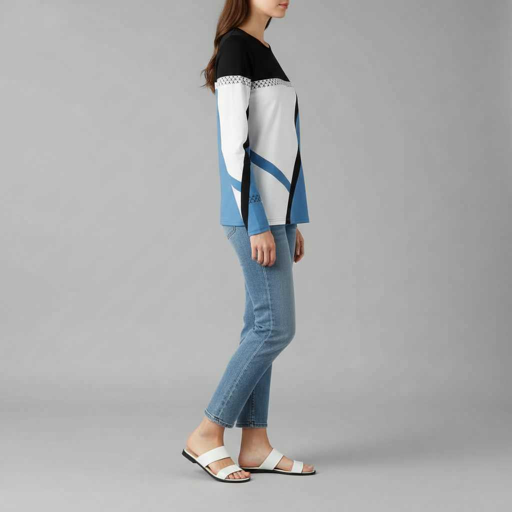Avril Graphic Sweater | Stylish Sweaters for Women
