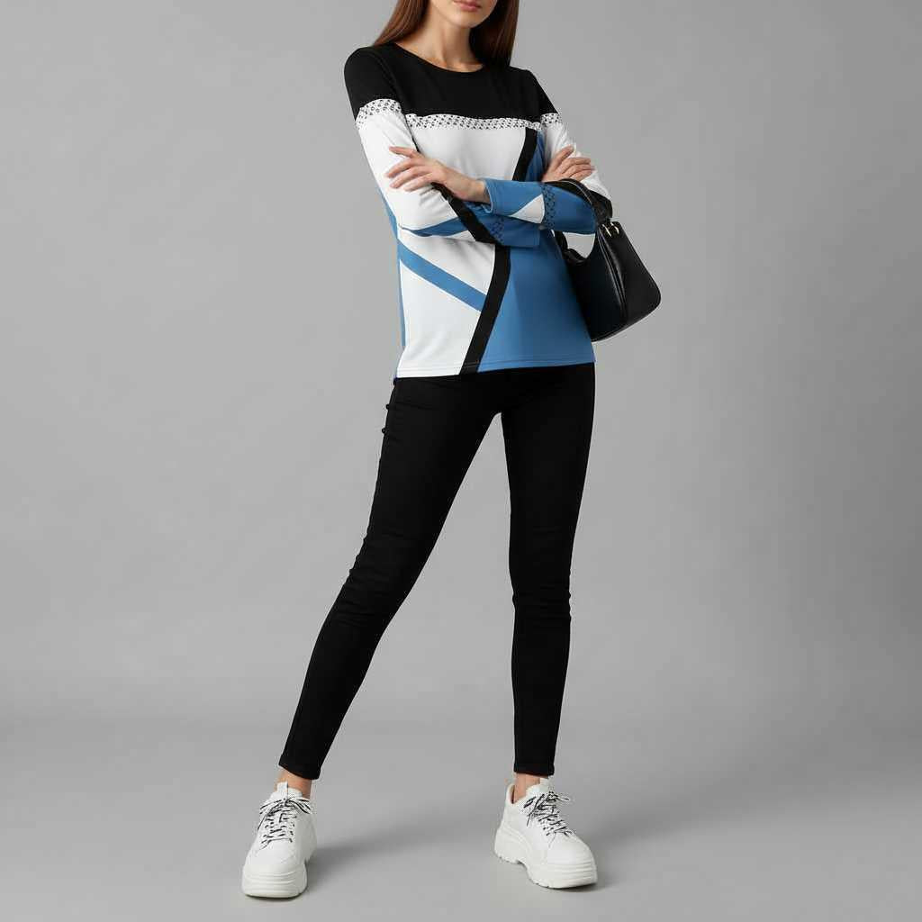 Avril Graphic Sweater | Stylish Sweaters for Women