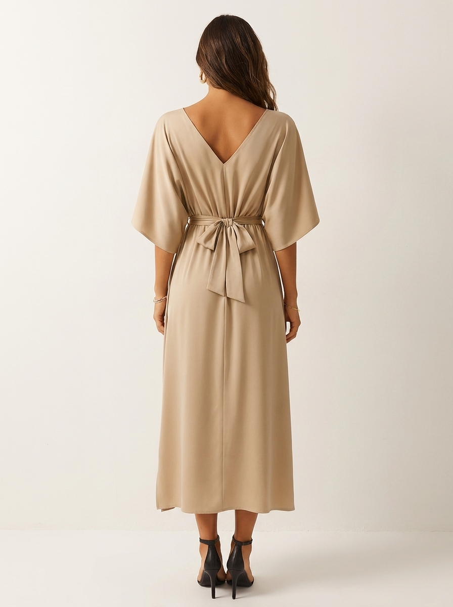 Batwing Sleeve Maxi Dress - Seraphina