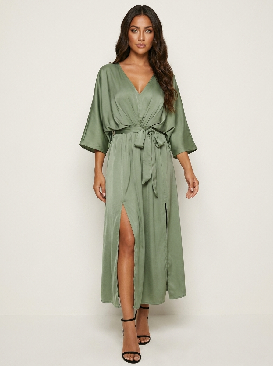 Batwing Sleeve Maxi Dress - Seraphina