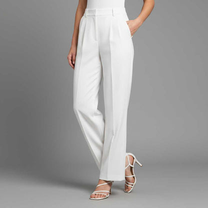 Black Wide Leg Trousers | Women's Fashion Pants