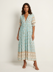 Bohemian Tassel Maxi Dress - Serena