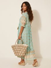 Bohemian Tassel Maxi Dress - Serena