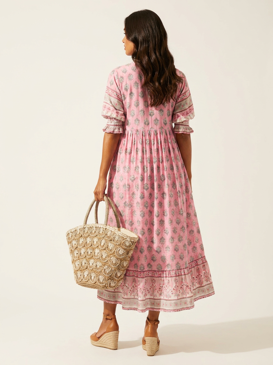 Bohemian Tassel Maxi Dress - Serena