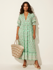 Bohemian Tassel Maxi Dress - Serena