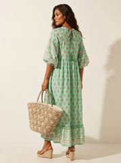Bohemian Tassel Maxi Dress - Serena
