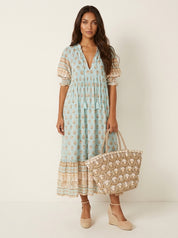 Bohemian maxi dress with tassel detail - Luna
