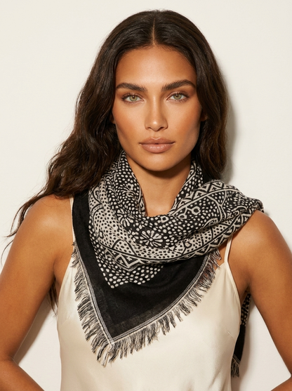 Bohemian patterned scarf - Éloise