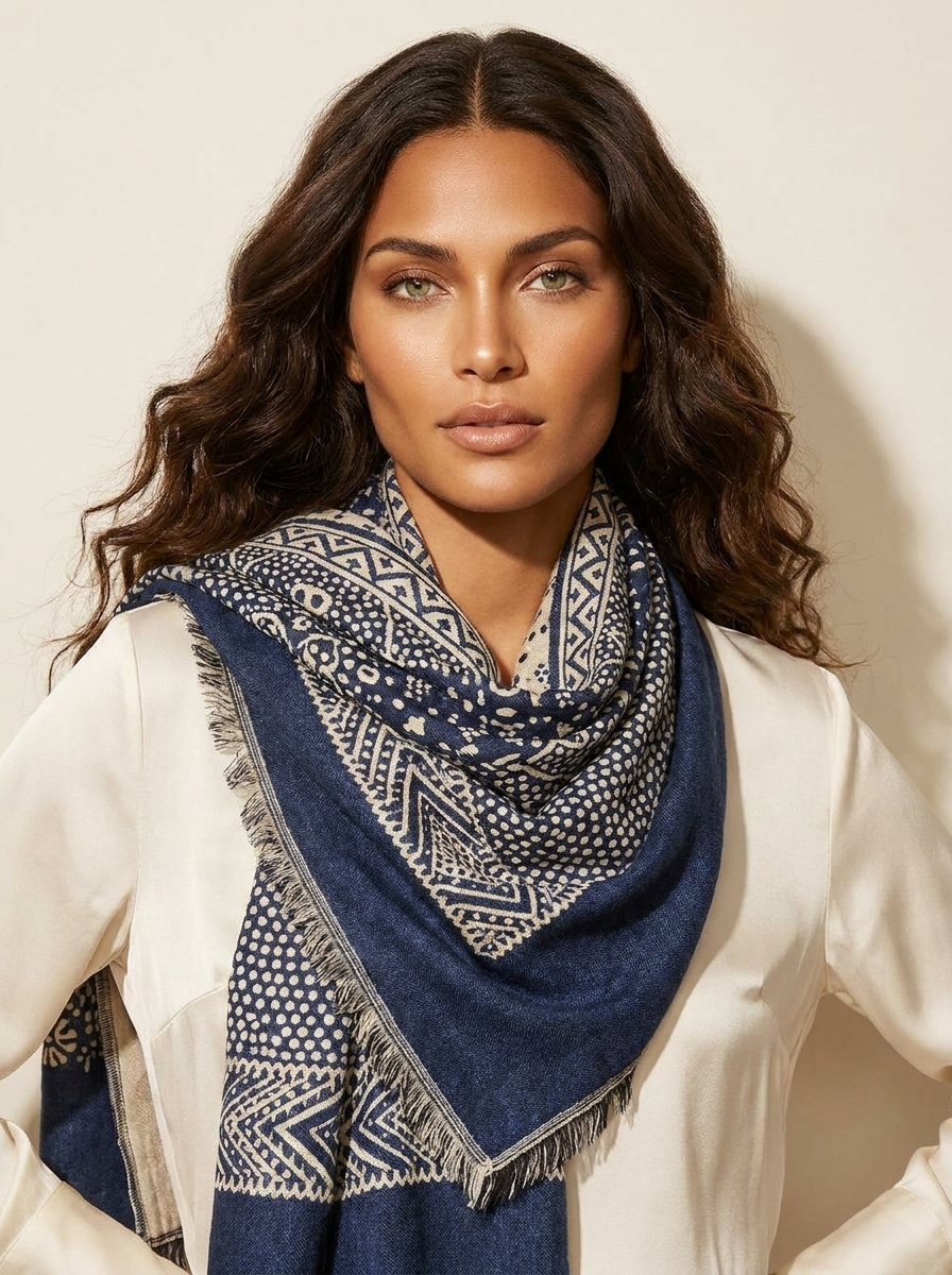 Bohemian patterned scarf - Éloise