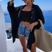 Boho Blouse with Sequin Eye Detail - Sara
