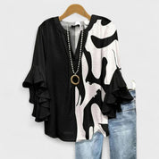 Boho Floral Ruffle Blouse - Lily
