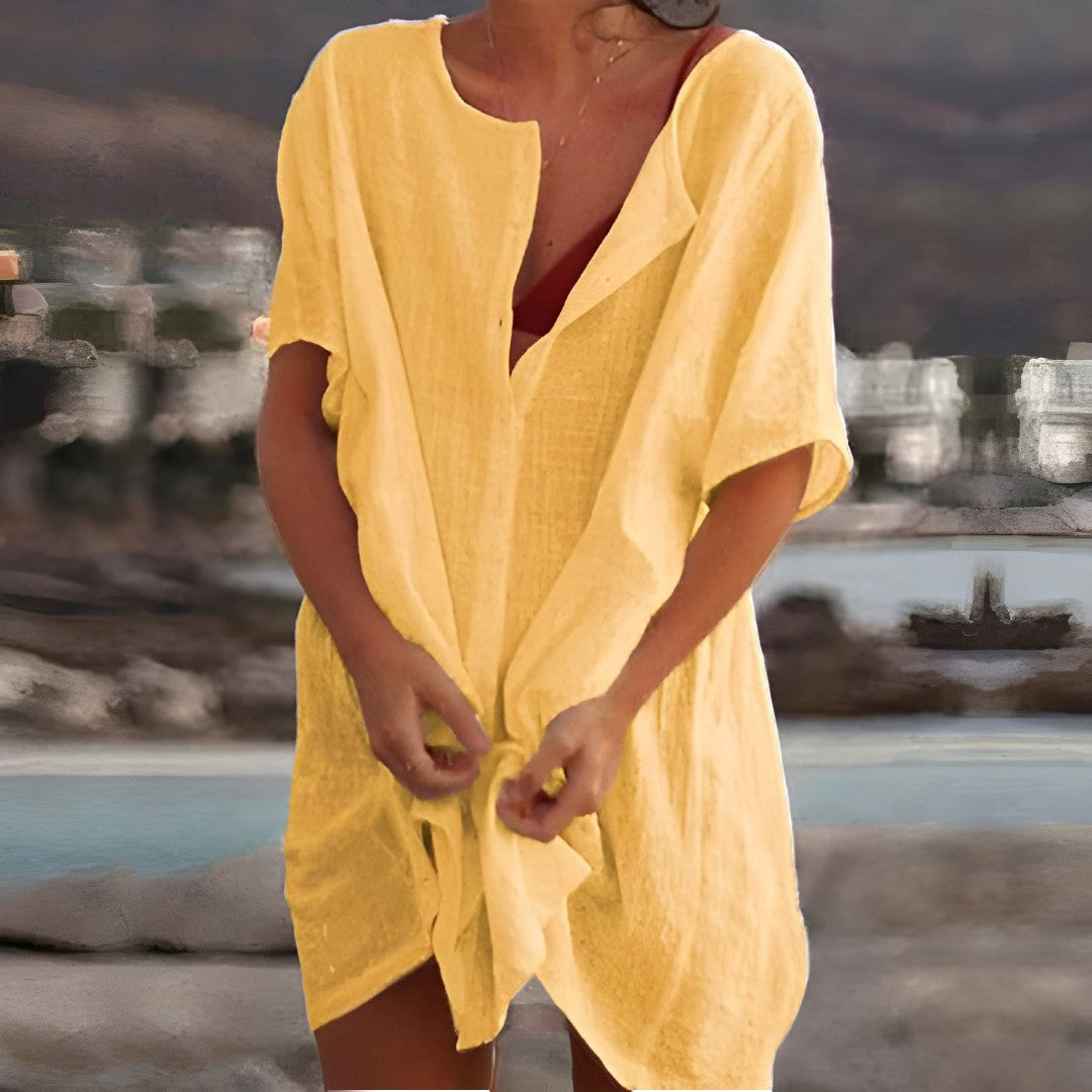 Breathable Cotton Summer Dress - Nanna
