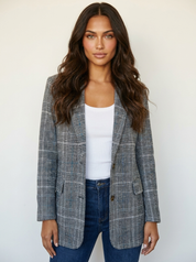 Checkered Blazer for Women - Charlotte
