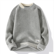 Chunky Knit Crew Neck Sweater - Nico