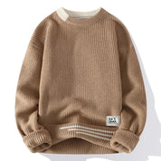 Chunky Knit Crew Neck Sweater - Nico