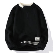 Chunky Knit Crew Neck Sweater - Nico