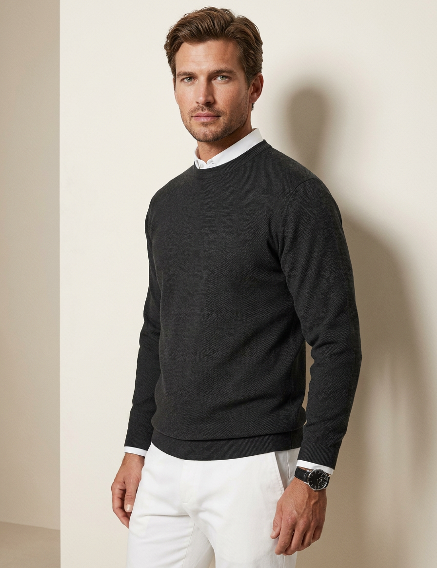 Classic Crew Neck Sweater - Gabriel