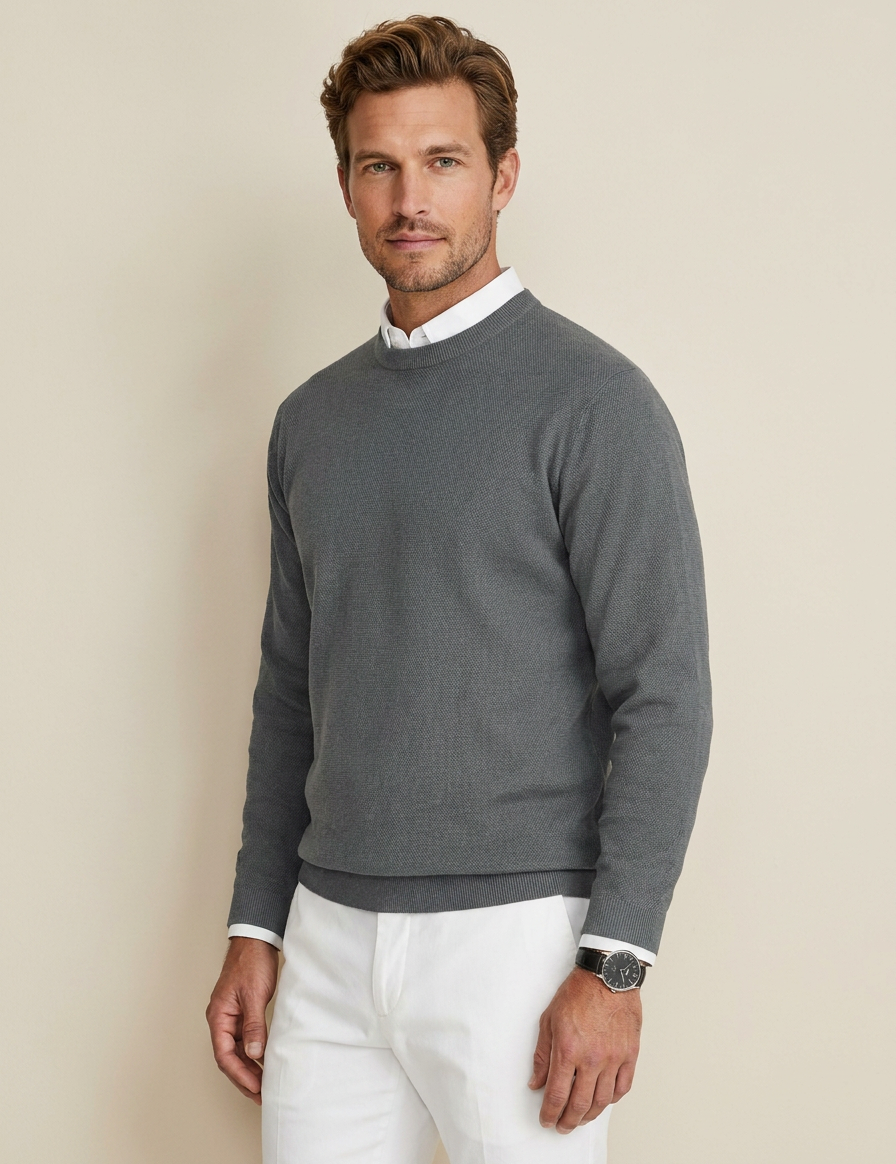 Classic Crew Neck Sweater - Gabriel