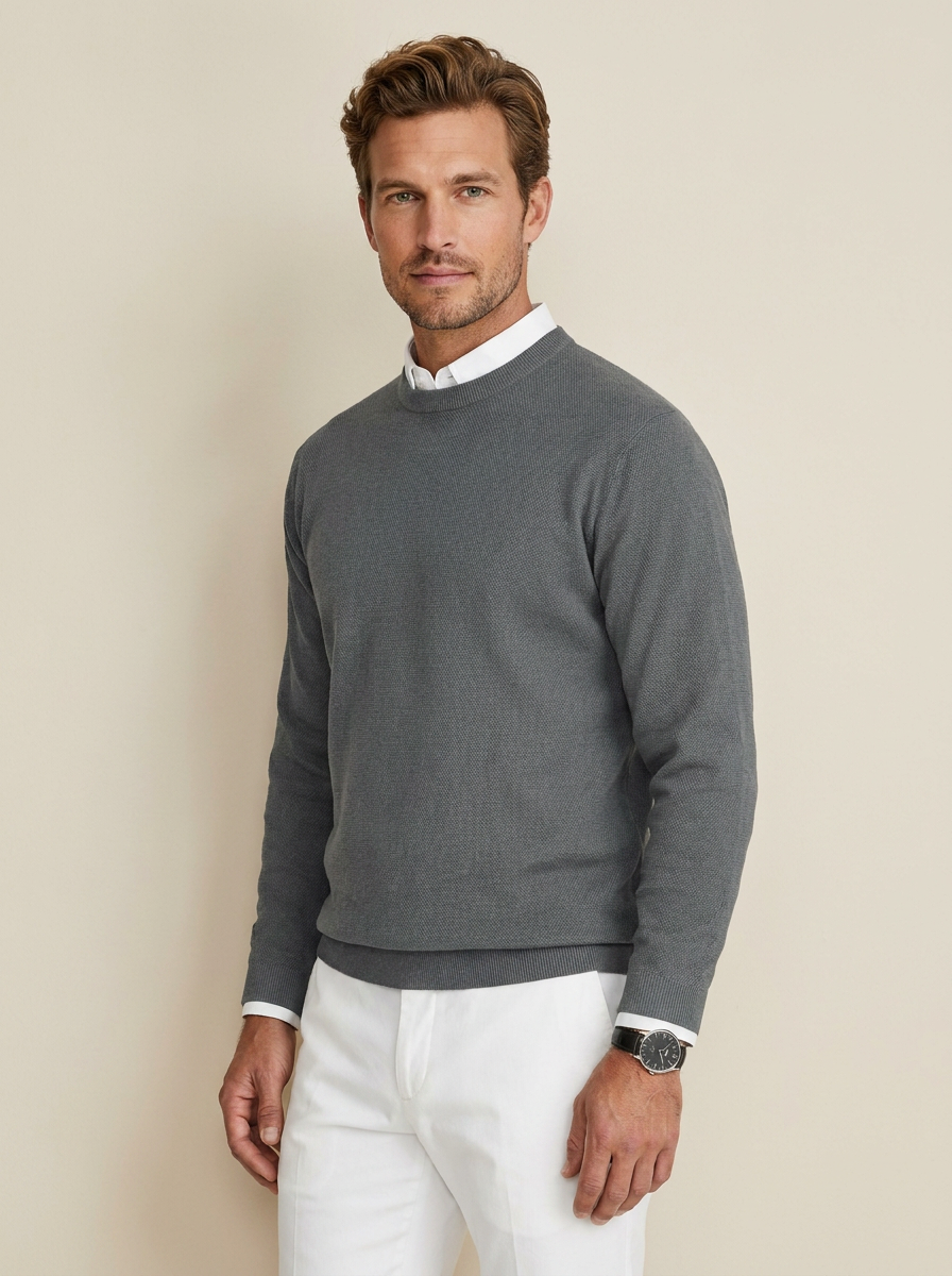 Classic Crew Neck Sweater - Gabriel