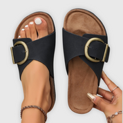 Comfort Footbed Buckle Slides - Mila