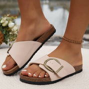 Comfort Footbed Buckle Slides - Mila