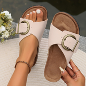Comfort Footbed Buckle Slides - Mila