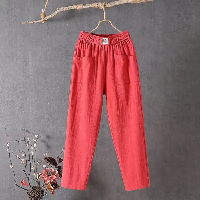 Comfortable Linen-Look Pants - Femke