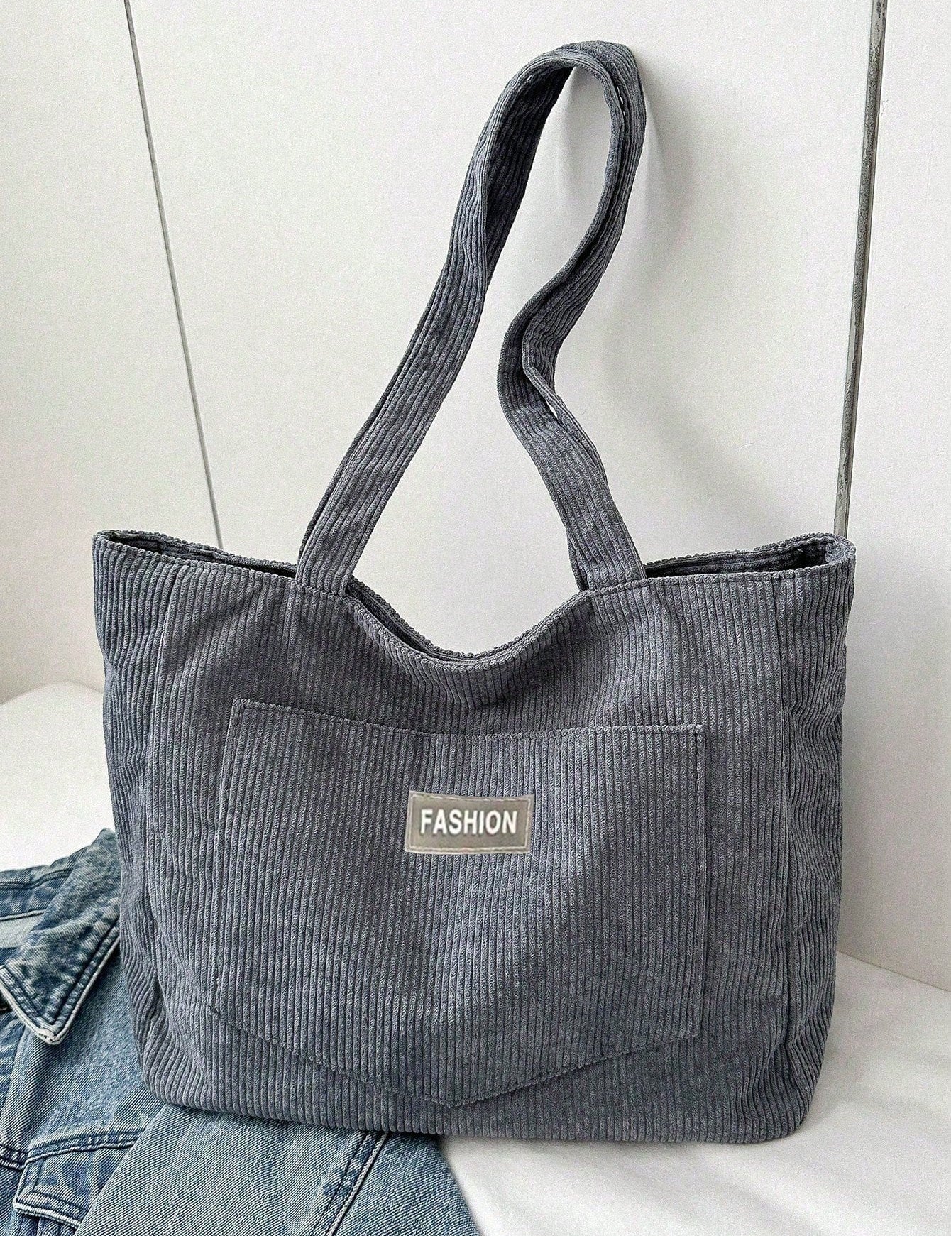 Corduroy Shopper Bag - Nora