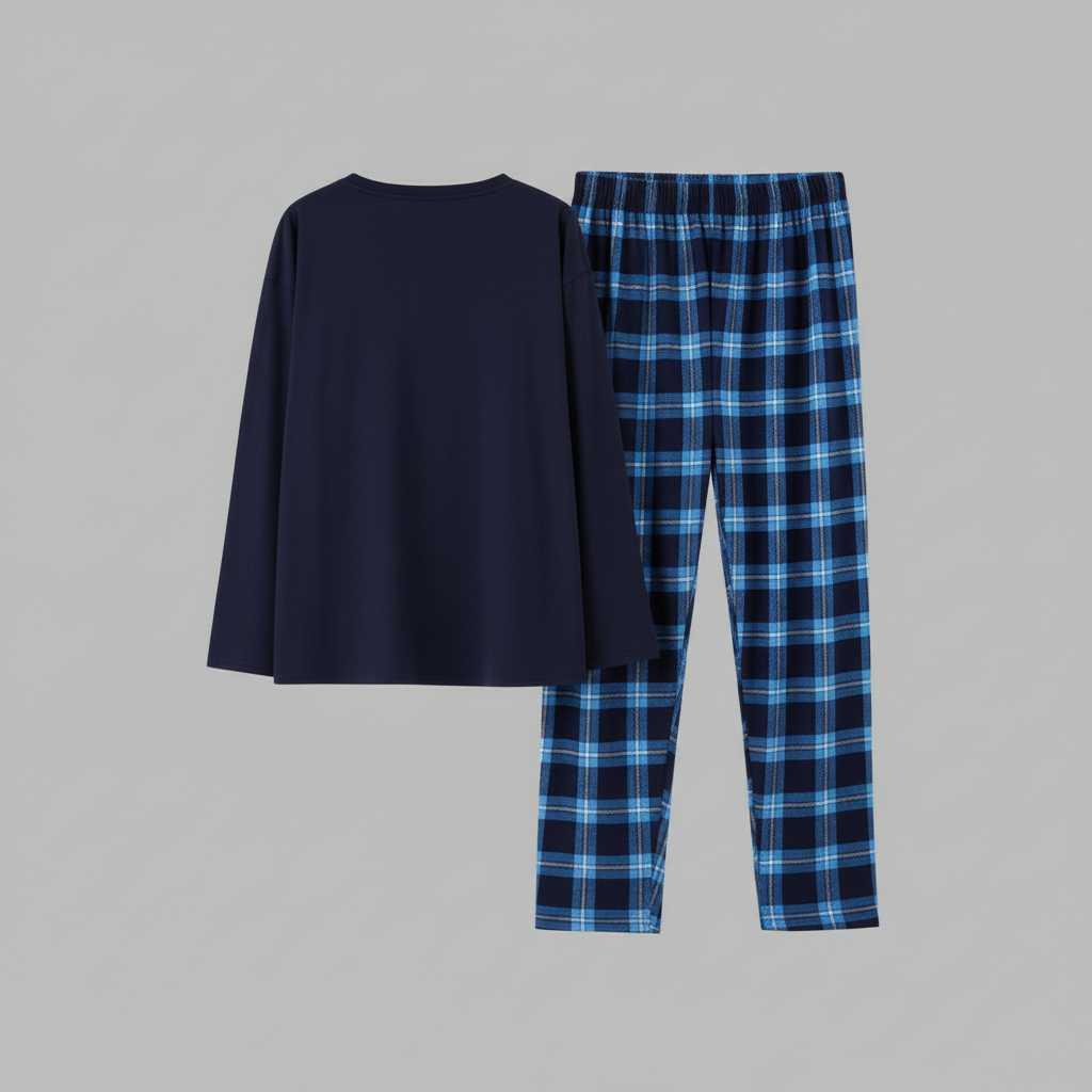 Cozy Elegance | Women's Pajama Set in Checkered Print
