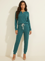 Cozy Ribbed Lounge Set - Willow