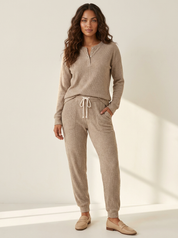 Cozy Ribbed Lounge Set - Willow