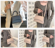 Croc-Effect Handbag - Andrea