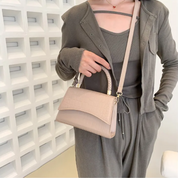 Croc-Effect Handbag - Andrea