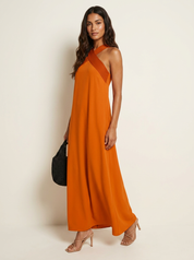 Cross-Neck Maxi Dress - Isabella