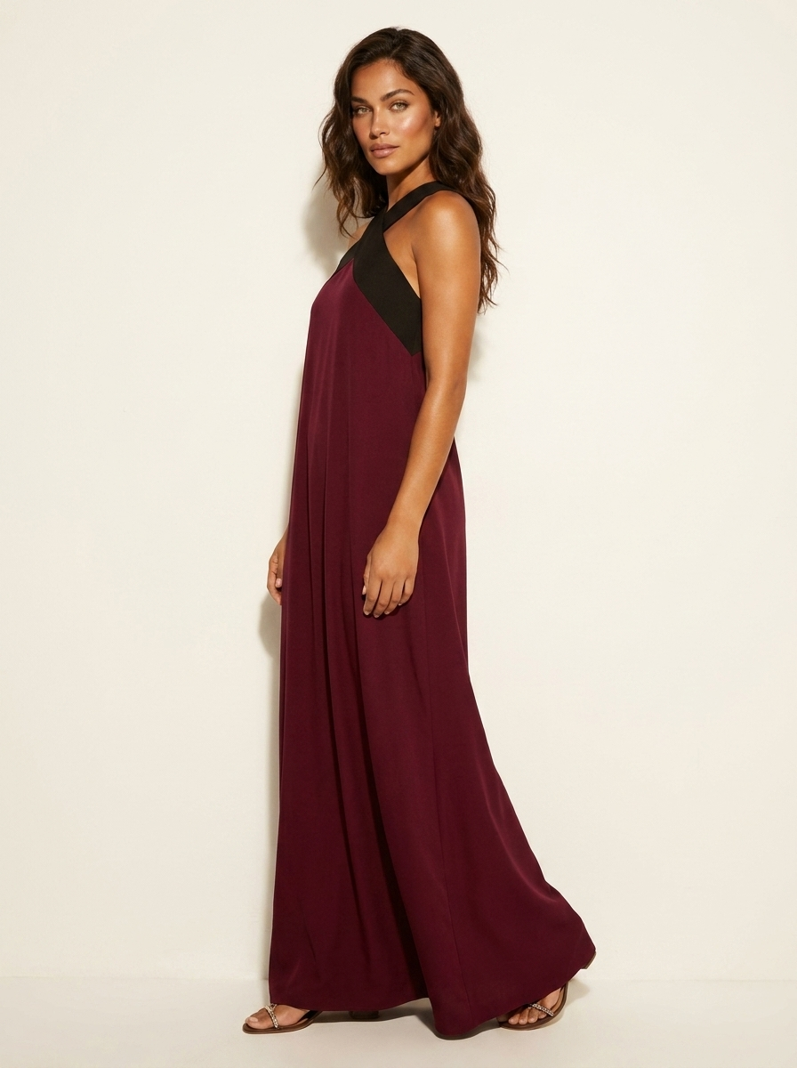Cross-Neck Maxi Dress - Isabella