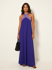 Cross-Neck Maxi Dress - Isabella