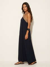 Cross-Neck Maxi Dress - Sophia