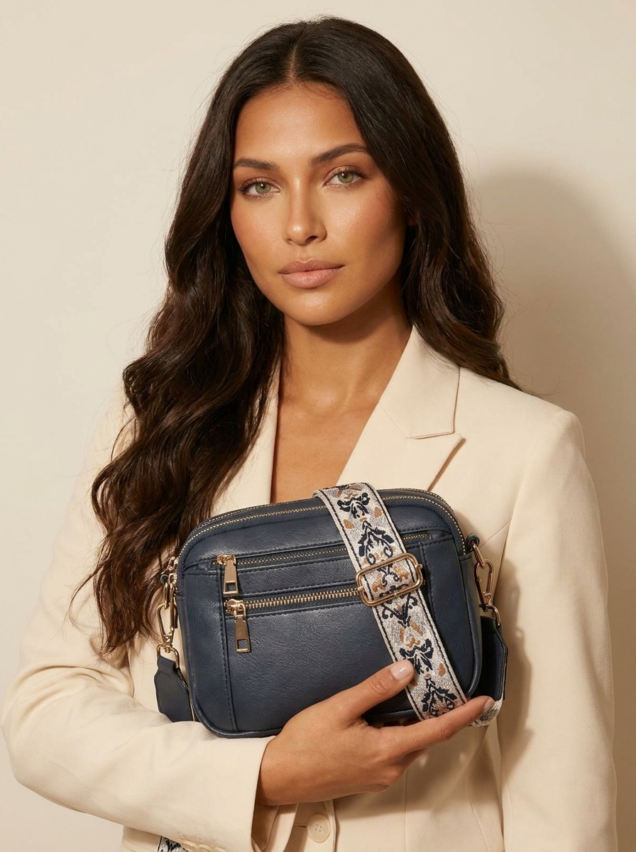 Crossbody bag with decorative strap - Olivia