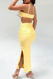 Cut-Out Midi Dress with Open Back - Luna